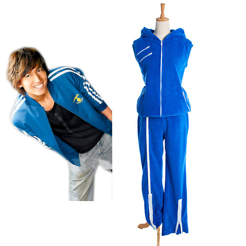 Jerry Yan Blue Velveteen Sportswear Cosplay Costume Set [G1118]