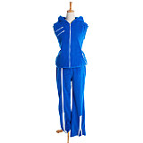 Jerry Yan Blue Velveteen Sportswear Cosplay Costume Set [G1118]