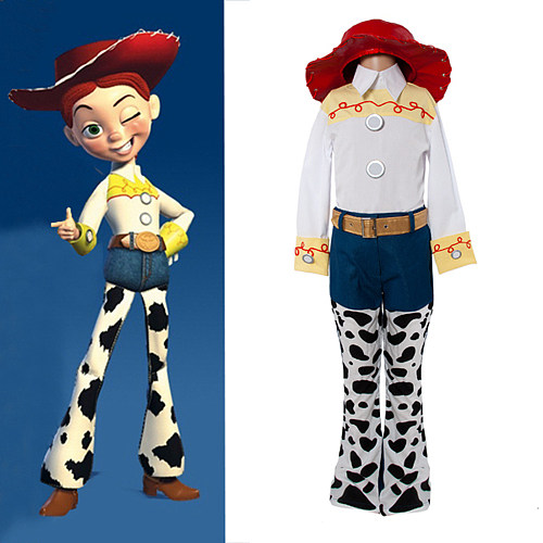 Toy Story Jessie The Yodeling Cowgirl Cosplay Costume – Cotton Fabric [G1110]