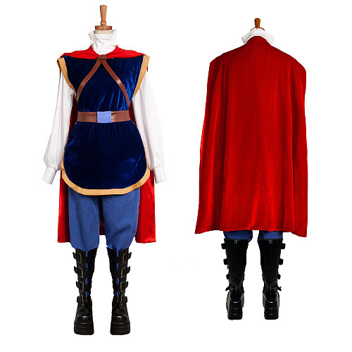 Disney Snow White Prince Velvet Cosplay Costume – Fairytale Outfit [G1222]