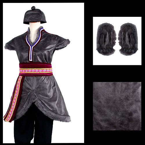 Disney Frozen Kristoff Faux Leather Cosplay Costume [G1296]