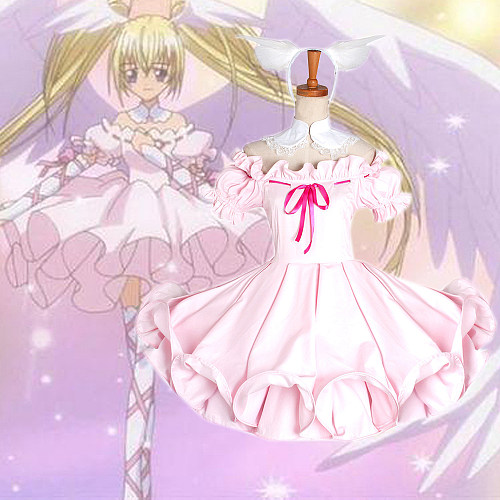 Shugo Chara! Utau Hoshina Angel Pink Cotton Cosplay Dress [G1305]
