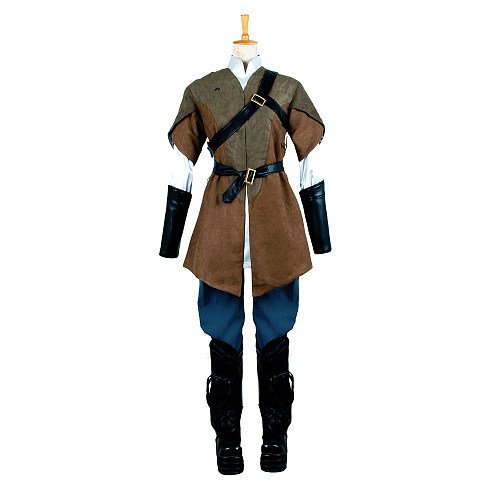 The Lord of the Rings Legolas Elf Archer Uniform Fabric Cosplay Costume [G1290]