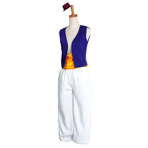 Disney Aladdin Street Rat Cosplay Costume Uniform Fabric Outfit [G1308]
