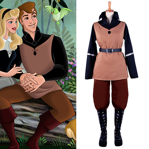 Disney Sleeping Beauty Prince Phillip Handmade Cosplay Costume [G1397]