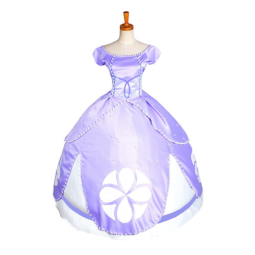Disney Junior Sofia The First Satin Cosplay Dress [G1435]