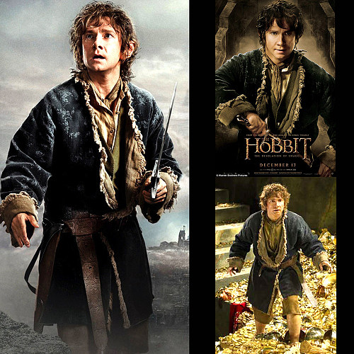 The Hobbit Bilbo Baggins Velvet Cosplay Costume [G1399]