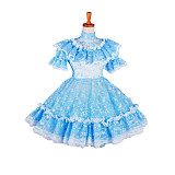 Lockable Sissy Maid Lace Dress with Optional Petticoat – Crossdressing Lolita Costume [G1391]