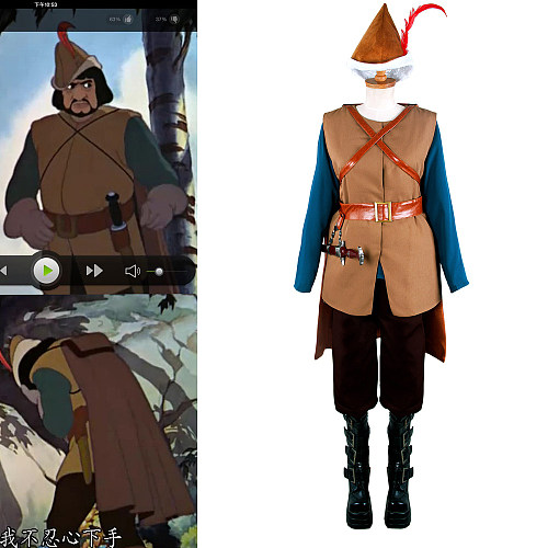 Disney Snow White Huntsman Cosplay Costume Uniform Fabric [G1389]