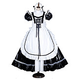 Handmade Sissy Maid Crossdressing Lockable Thin PVC Long Dress Costume [G1562]