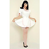 Handmade Sissy Maid Crossdressing Lockable Thin PVC Dress Costume [G1558]