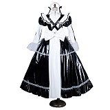 Handmade Sissy Maid Crossdressing Lockable Thin PVC Long Dress Costume [G1562]