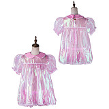 Fondcosplay Pink Organza Lockable Sissy Baby Maid Dress with Optional Panties [G2172]