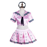 Baby Doll Cosplay Costume Pink Sailor Outfit from Sucker Punch [G2186]