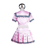 Baby Doll Cosplay Costume Pink Sailor Outfit from Sucker Punch [G2186]