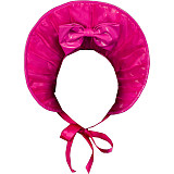 Fondcosplay Lockable Hot Pink Thin PVC Sissy Maid Crossdressing Long Dress with Apron and Bonnet [G2419]