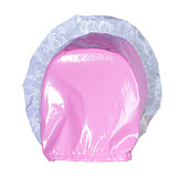 Fondcosplay Pink Thin PVC Sissy Maid Crossdressing Bonnet with White Lace Trim [G3782]
