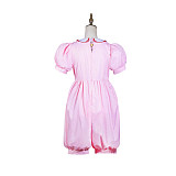 Fondcosplay Handmade Lockable Sissy Maid Crossdressing Cotton Romper Dress – Pink [G3825]