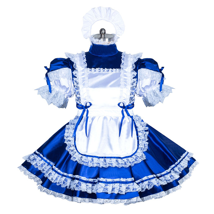 maid blue dress Ayano Kimishima Women Blue Maid Dress Cosplay Costume