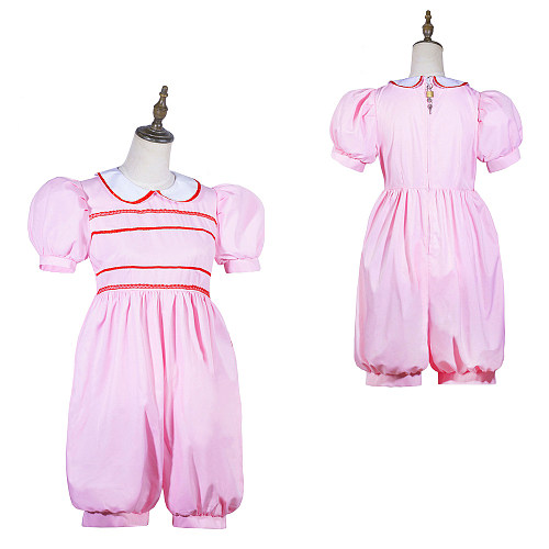 Fondcosplay Handmade Lockable Sissy Maid Crossdressing Cotton Romper Dress – Pink [G3825]