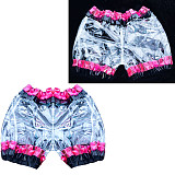 Fondcosplay Sissy Maid Bloomers Clear PVC with Black & Pink Trim Crossdressing Outfit [G3897]
