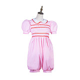 Fondcosplay Handmade Lockable Sissy Maid Crossdressing Cotton Romper Dress – Pink [G3825]