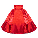 Fondcosplay Handmade Sissy Maid Skirt Red Satin Crossdressing Outfit [G4004]