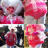 Fondcosplay Handmade Lockable Sissy Maid Clear PVC Outfit with Hood Blouse Apron Panties Crossdressing [G3991]