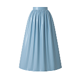 Fondcosplay Lockable Sky Blue Thin PVC Blouse and Long Skirt Set [G4121]