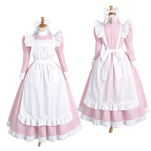 fondcosplay Lockable Sissy Maid Crossdressing Cotton dress[G4132]