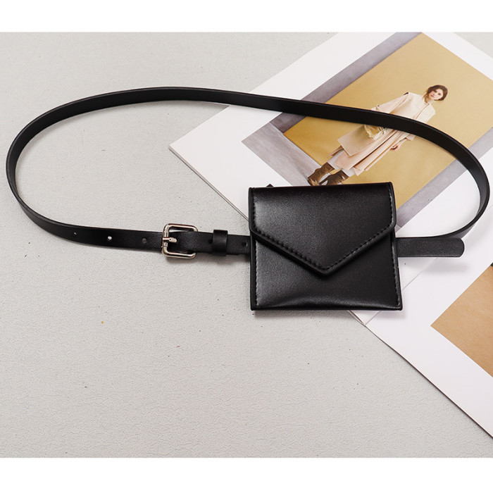 [EAM] Pu Leather Red Camal Mini-bag Metal Buckle Long Belt Personality Women New Fashion All-match Spring Autumn 2024 1DH7007