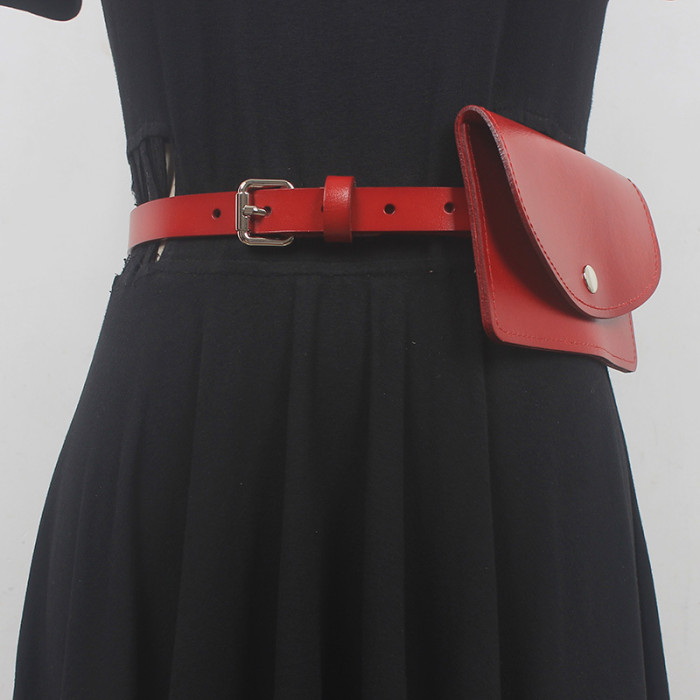 [EAM] Pu Leather Caramel Color Mini-bag Long Belt Personality Women New Fashion Tide All-match Spring Autumn 2024 1DH6355