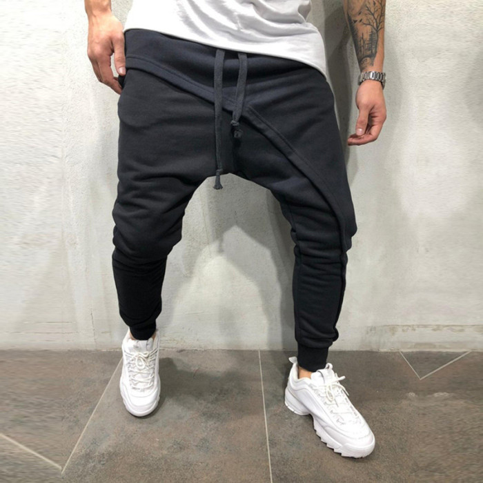 {EAM} Hip hop jogging pants Slim casual drawstring pants DLZ200