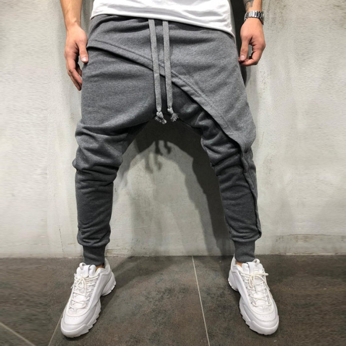 {EAM} Hip hop jogging pants Slim casual drawstring pants DLZ200