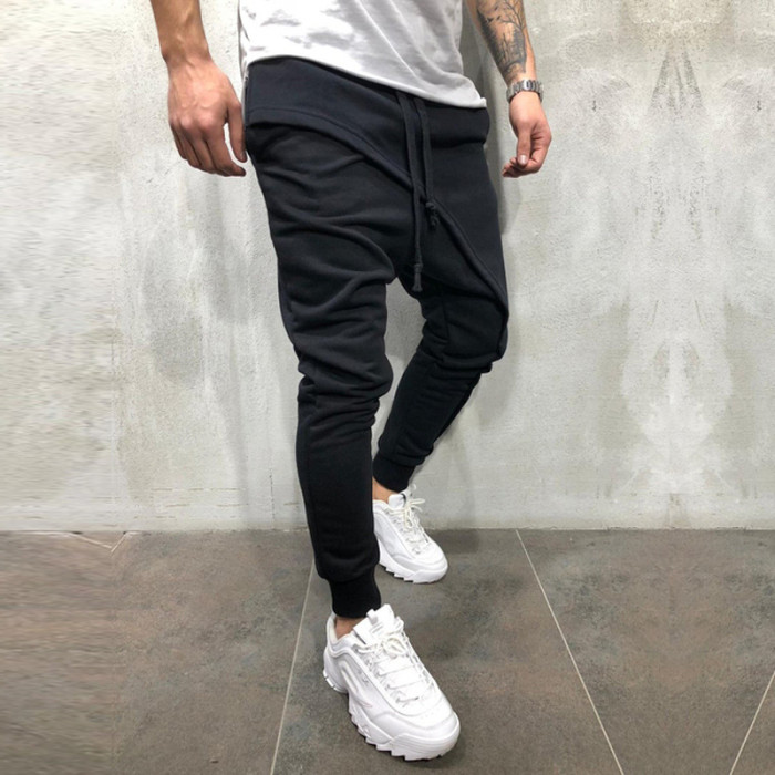 {EAM} Hip hop jogging pants Slim casual drawstring pants DLZ200