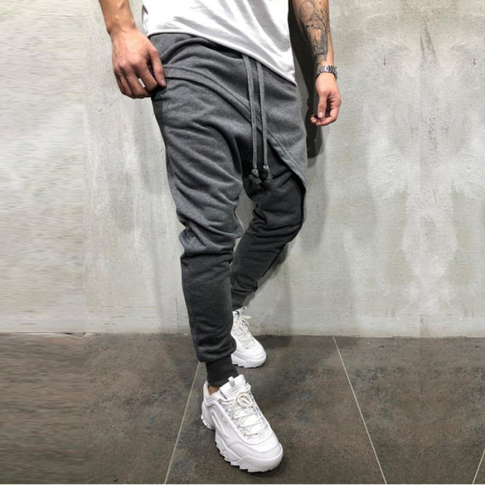 {EAM} Hip hop jogging pants Slim casual drawstring pants DLZ200
