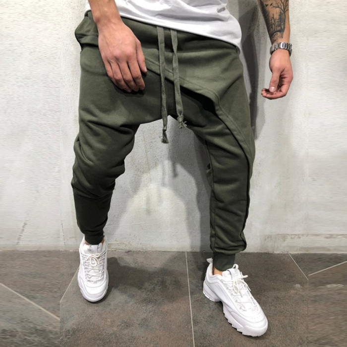 {EAM} Hip hop jogging pants Slim casual drawstring pants DLZ200