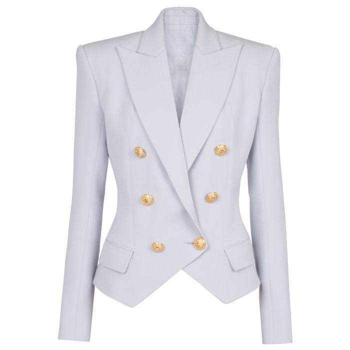 {EAM}Spring and autumn waist slimming women's suit jacket fashion popular classic small suit DLZ251