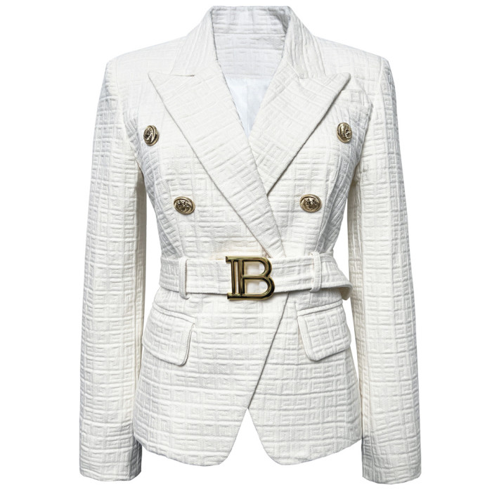 {EAM} Europe and the United States new women's short small suit jacket fashion slim slim high quality jacket DLZ281