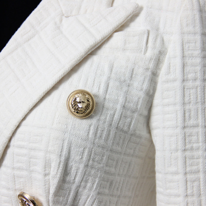 {EAM} Europe and the United States new women's short small suit jacket fashion slim slim high quality jacket DLZ281