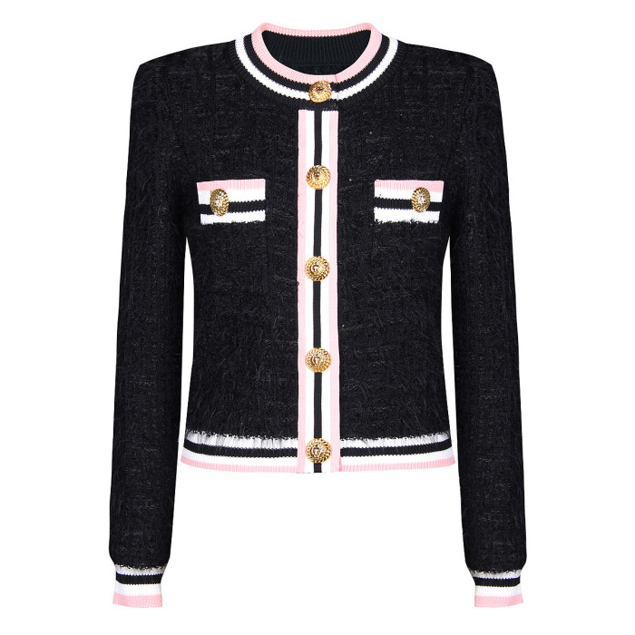 {EAM} 25 autumn/winter new classic all-in-one fashion small fragrant woolen knit women's sweater top DLZ375