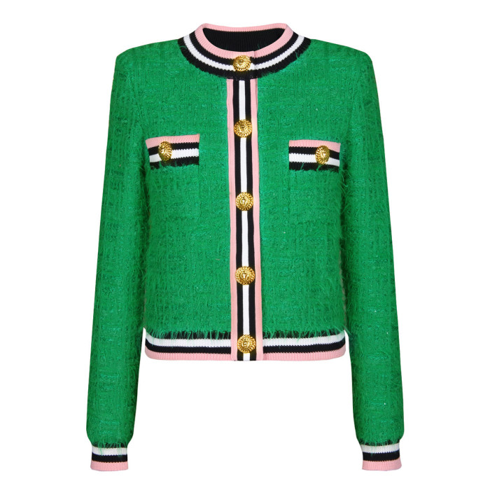 {EAM} 25 autumn/winter new classic all-in-one fashion small fragrant woolen knit women's sweater top DLZ375