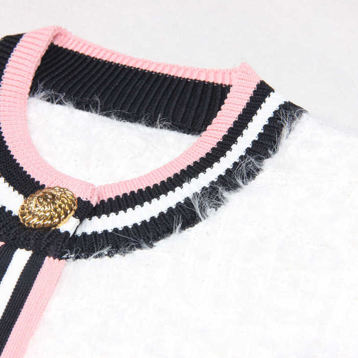 {EAM} 25 autumn/winter new classic all-in-one fashion small fragrant woolen knit women's sweater top DLZ375