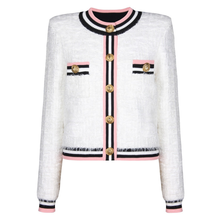 {EAM} 25 autumn/winter new classic all-in-one fashion small fragrant woolen knit women's sweater top DLZ375