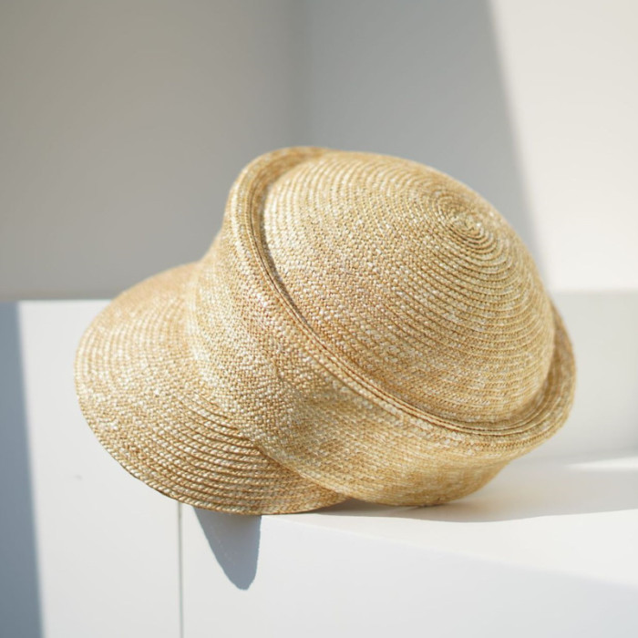 Casual Wheat-stalk Solid Color Sun Protection Sun Hat Handwork Weave 2025 Summer New Fashion DLZ1119
