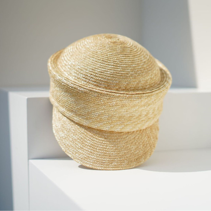 Casual Wheat-stalk Solid Color Sun Protection Sun Hat Handwork Weave 2025 Summer New Fashion DLZ1119