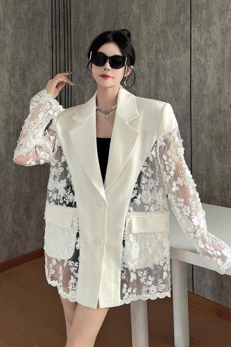 stylish and elegant suit with floating flower design DLZ52900