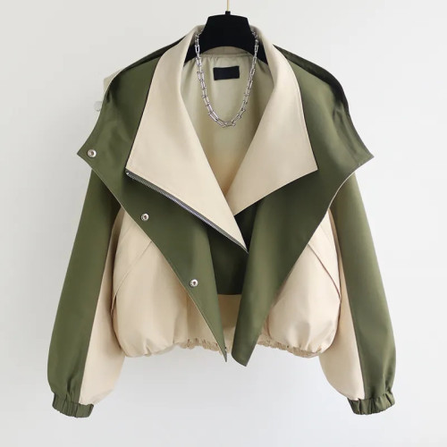Color-matched slim-fit workwear coat  DLZ82706M
