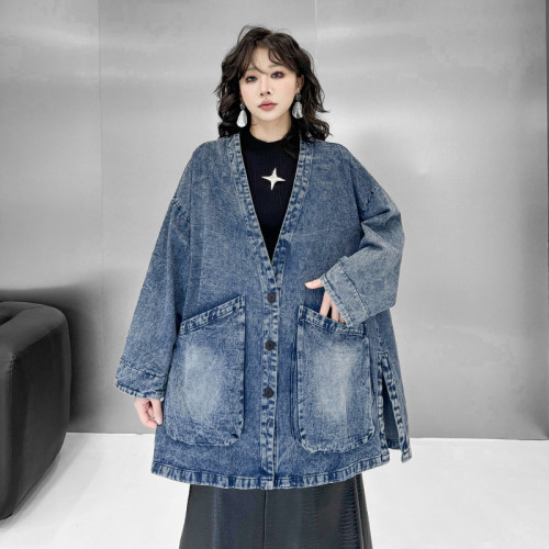 Vintage blue ladies' denim jacket  DLZ002101