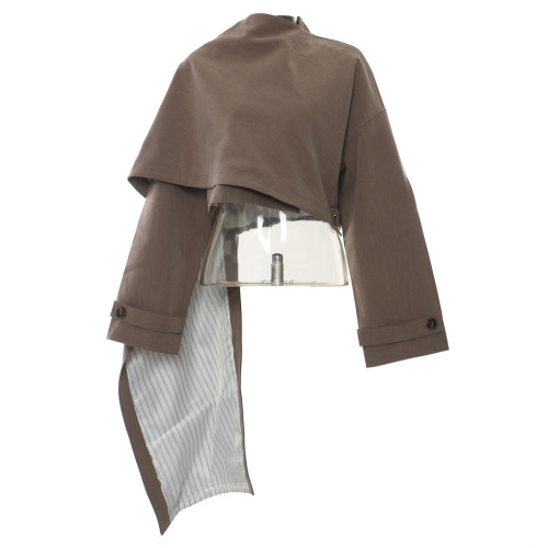 Irregularly cut cape, cloak, coat, top garment  DLZ4201S